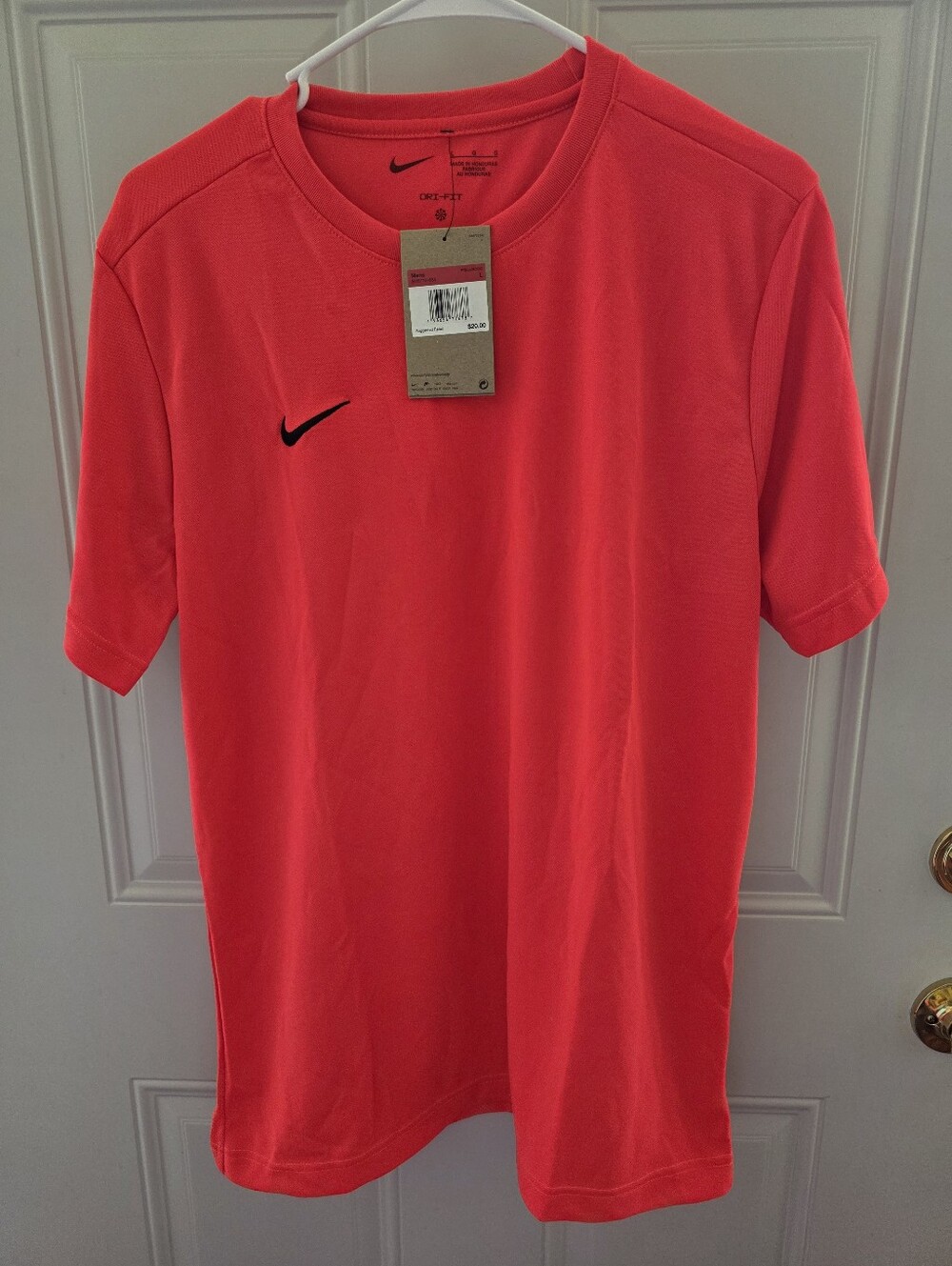 Nike Men’s Short Sleeve Performance Tee - Coral Red Size Large-New With Tags